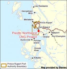 Pacific Northwest LNG Project Sitemap