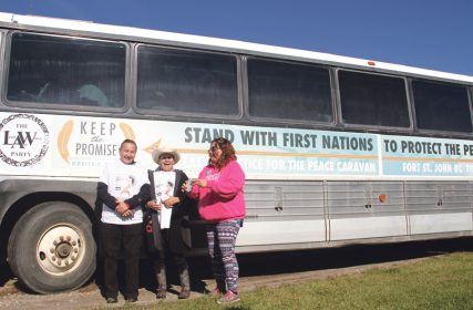 Site C Justice for the Peace Caravan members | Photo: Gary McNutt