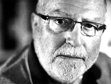 Rafe Mair portrait Black & White