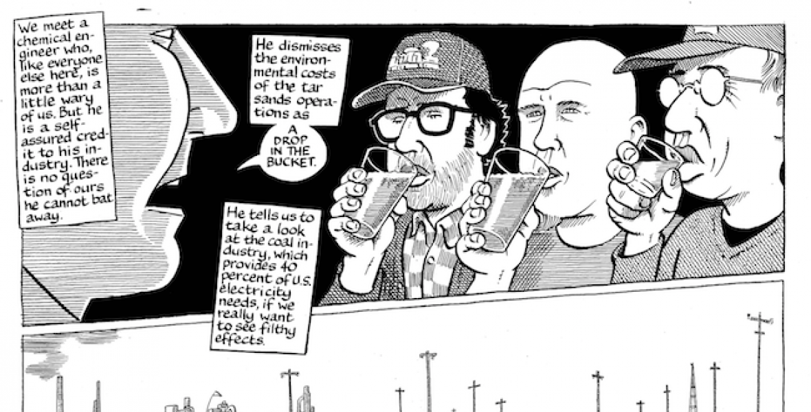 Graphic from From Global Warming and the Sweetness of Life: A Tar Sands Tale (MIT Press) by Matt Hern and Am Johal