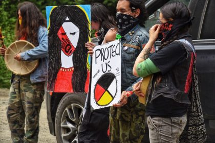 Activists against Teal-Jones logging Old Growth