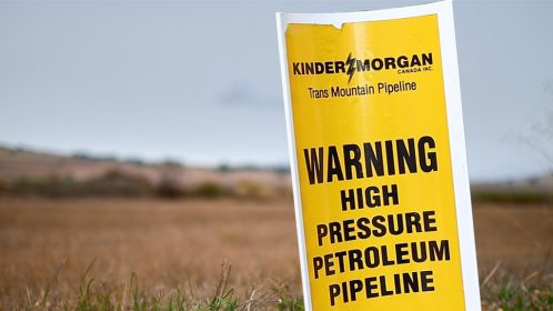 Trans Mountain Pipeline sign
