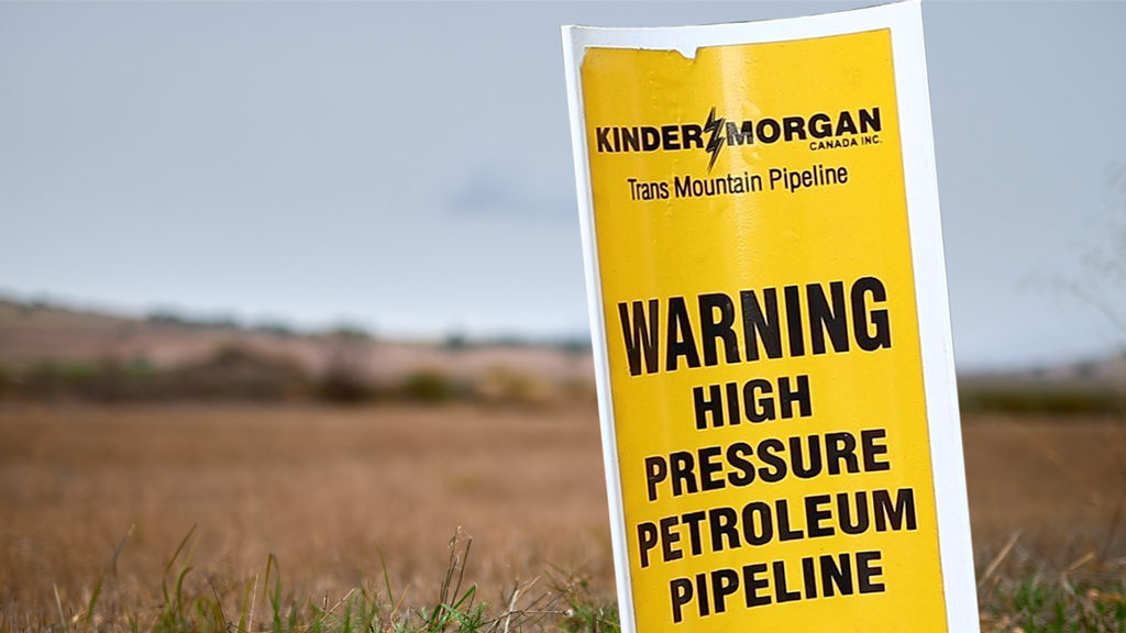 Trans Mountain Pipeline sign