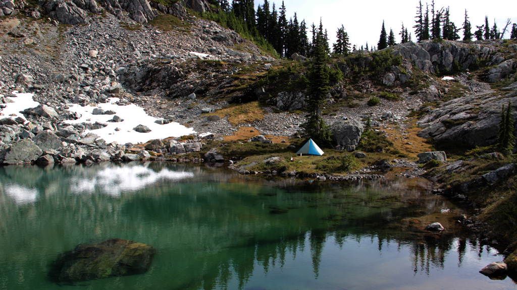 Mountain lake in Garibaldi Park