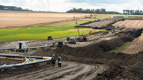 fracking construction site