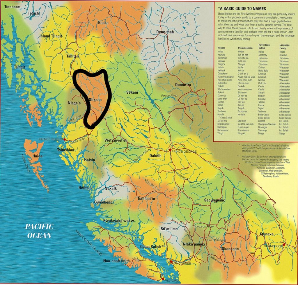 Wet’suwet’en and Gitxsan territory