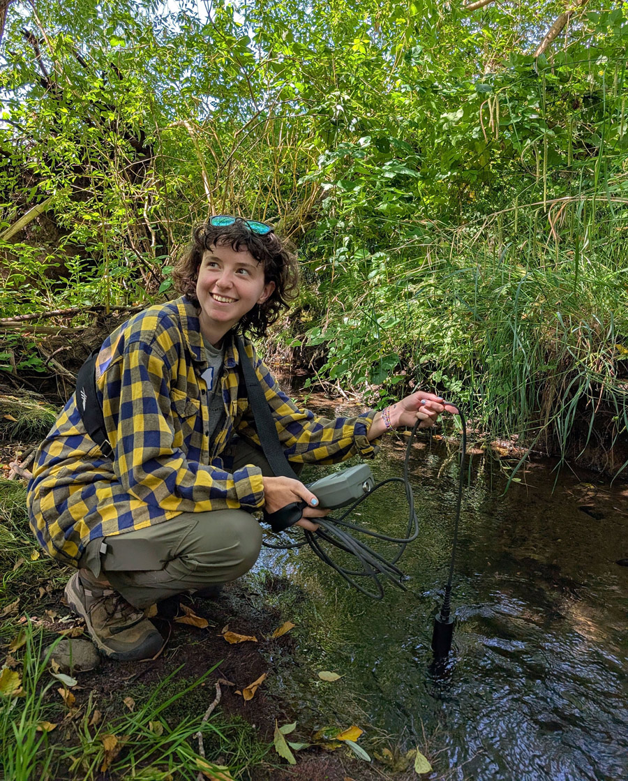 Mya monitoring water - Photo by Mikasa-Quaife