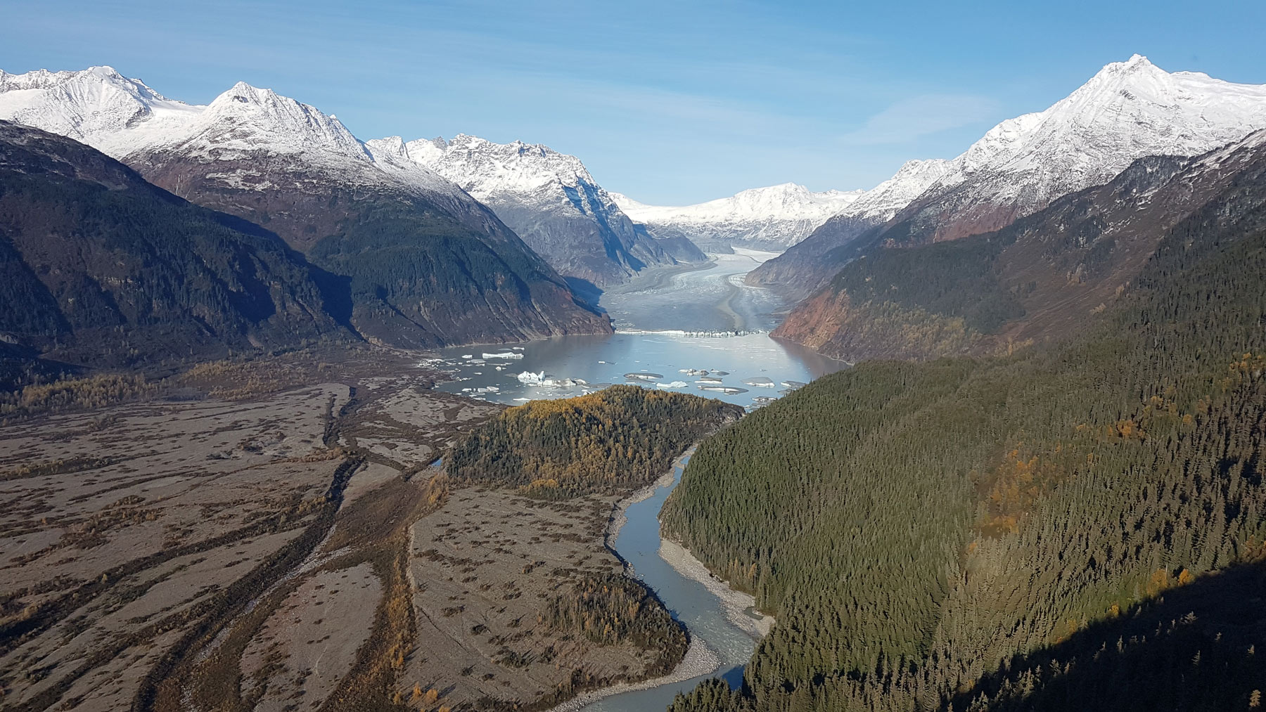 Glacial lake formation Northern BC. Photo by Chris Sergeant