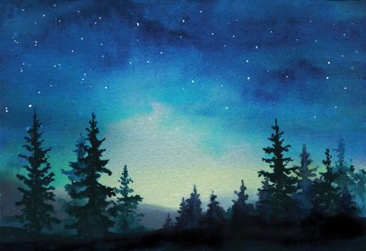 Night Sky Painting by Ghen